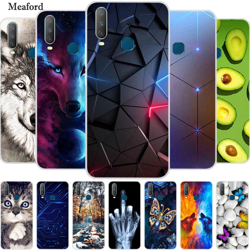 Чехол для Vivo Y17 2019 чехол Vivo Y17 1902 бампер Силиконовый ТПУ мягкий чехол для телефона Vivo Y17 Y 17 Y12 Y15 2019 Coque мультяшный Новый чехол