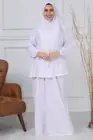 Мусульманское Молитвенное платье с полным покрытием, одежда, абайя, мусульманский традиционный хлопок, Турция, женский тонкий комплект из двух предметов, Рамадан, случайный цвет