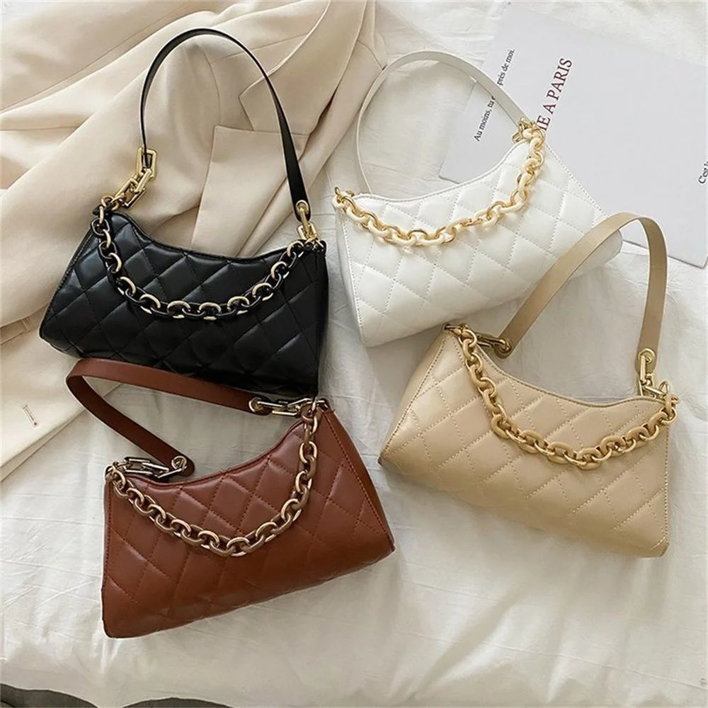 

2023 Hot New Shoulder Bag Fashion Luxury PU Leather Handbags Underarm Casual Shopping Bags Lady Travel Hand Bags for Women