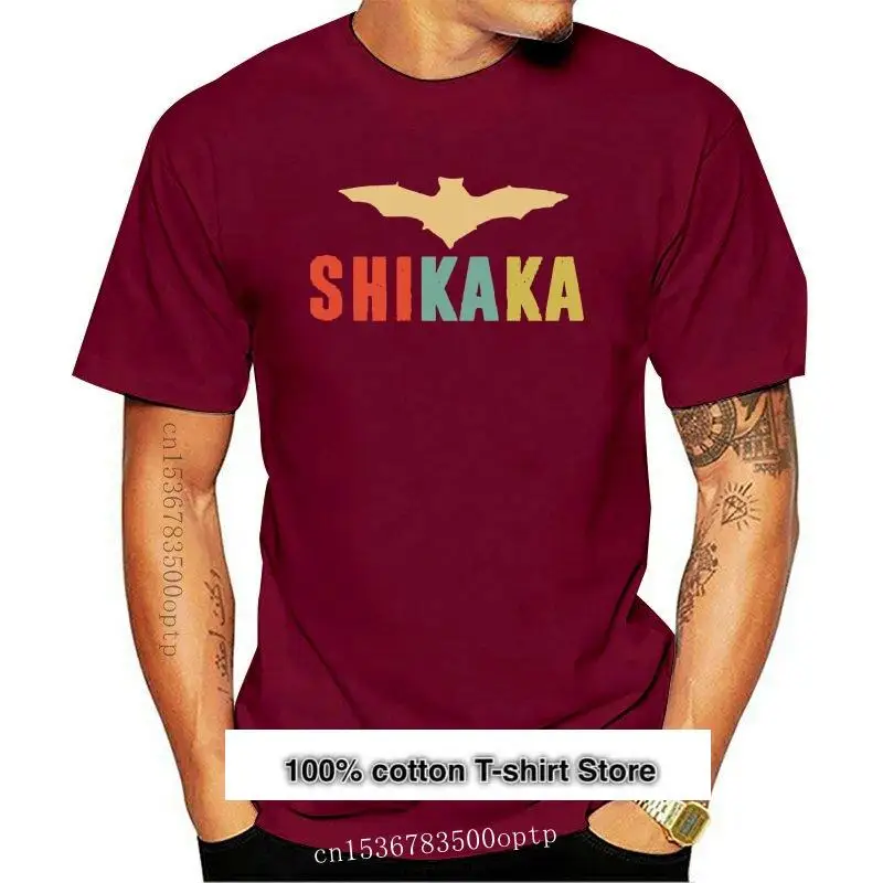 

Винтажная Футболка negra Ace Ventura Shikaka Bat M 3Xl, nueva
