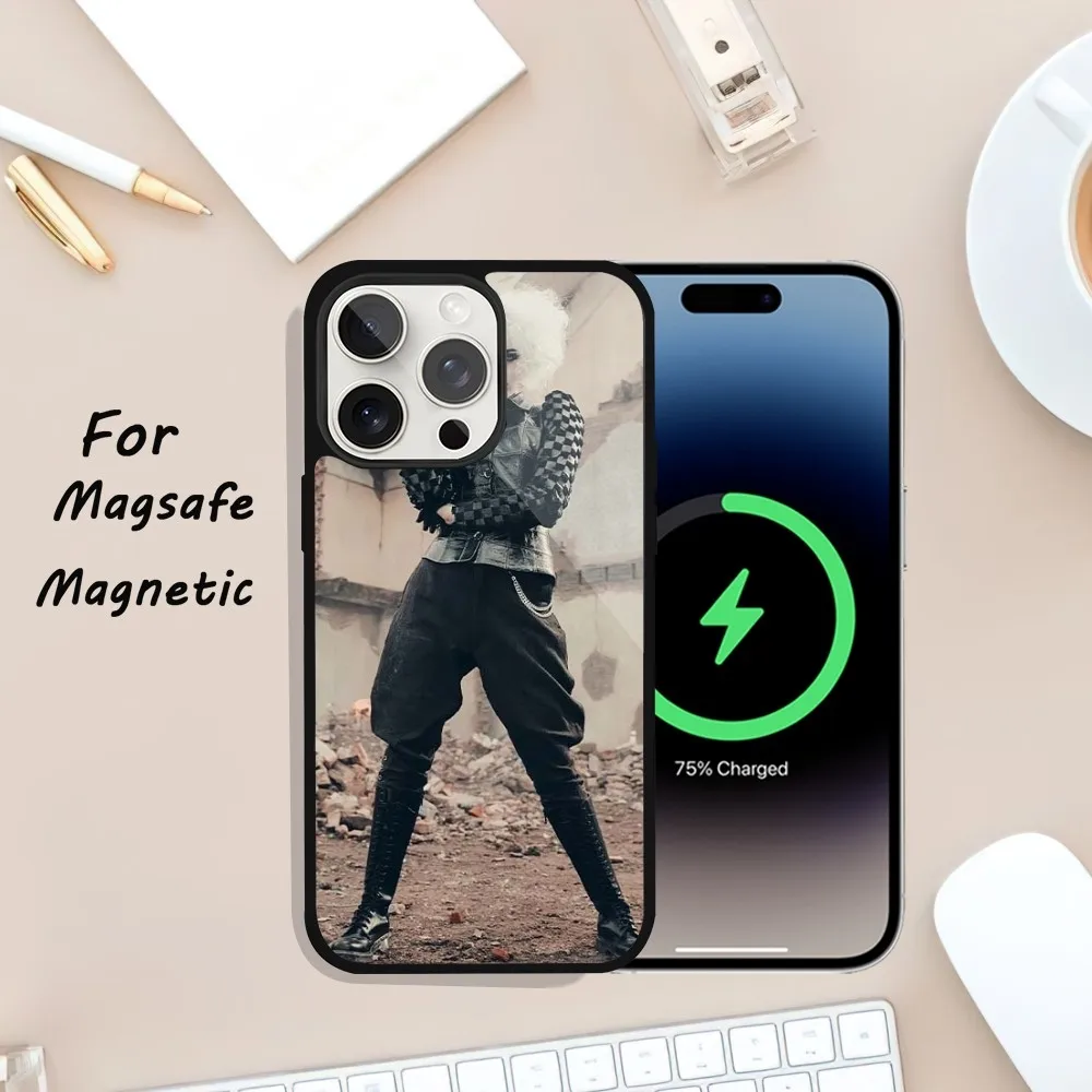 Чехол для телефона C-Cruella iPhone 11 13 12 14 15 Plus Max Pro Magsafe Магнитный чехол беспроводной