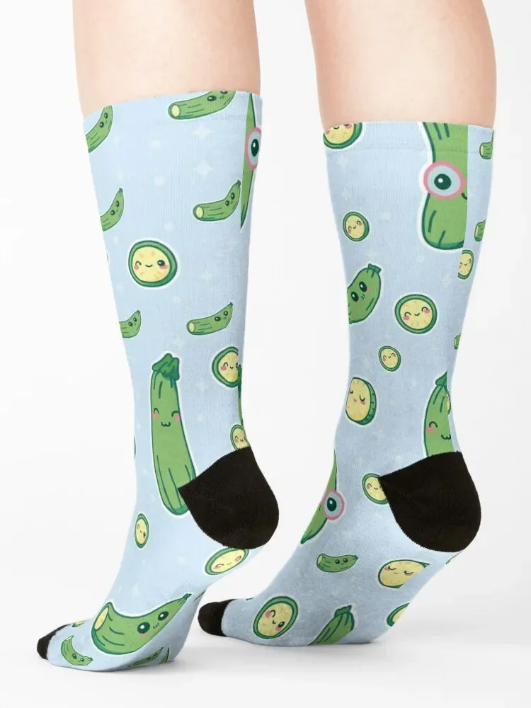 Забавные носки с изображением цукини походные ботинки принтом рождественские