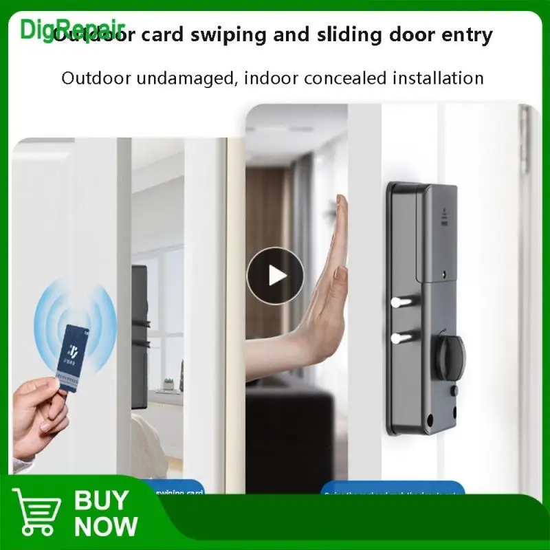 

13.56 Ic Card Lock Support Gateway To Wifi No Drilling Design Indoor Invisible Lock 6v Smart Tuya Lock Smart Tuya Lock