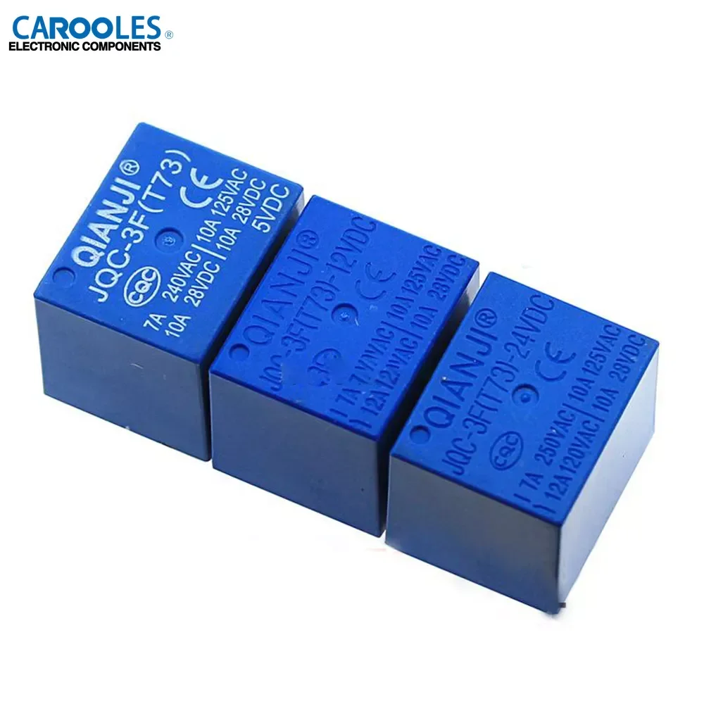 Реле DIP5 JQC-3F(T73)- 5VDC 12VDC 24VDC 5В 12В 24В T73 10A