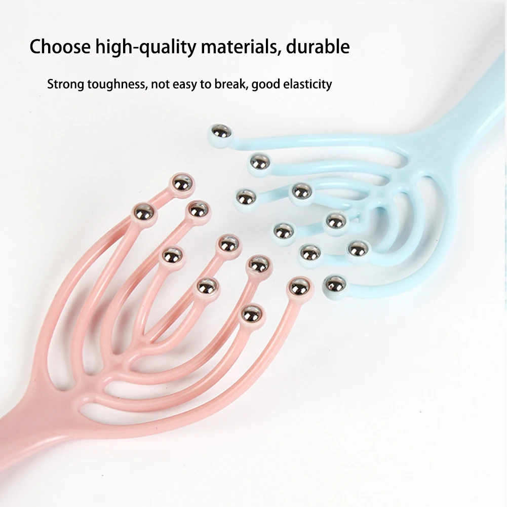 

1pc Head Massage Claw Octopus Ball Nine Claw Steel Ball Head Massage Instrument Head Relax Massager