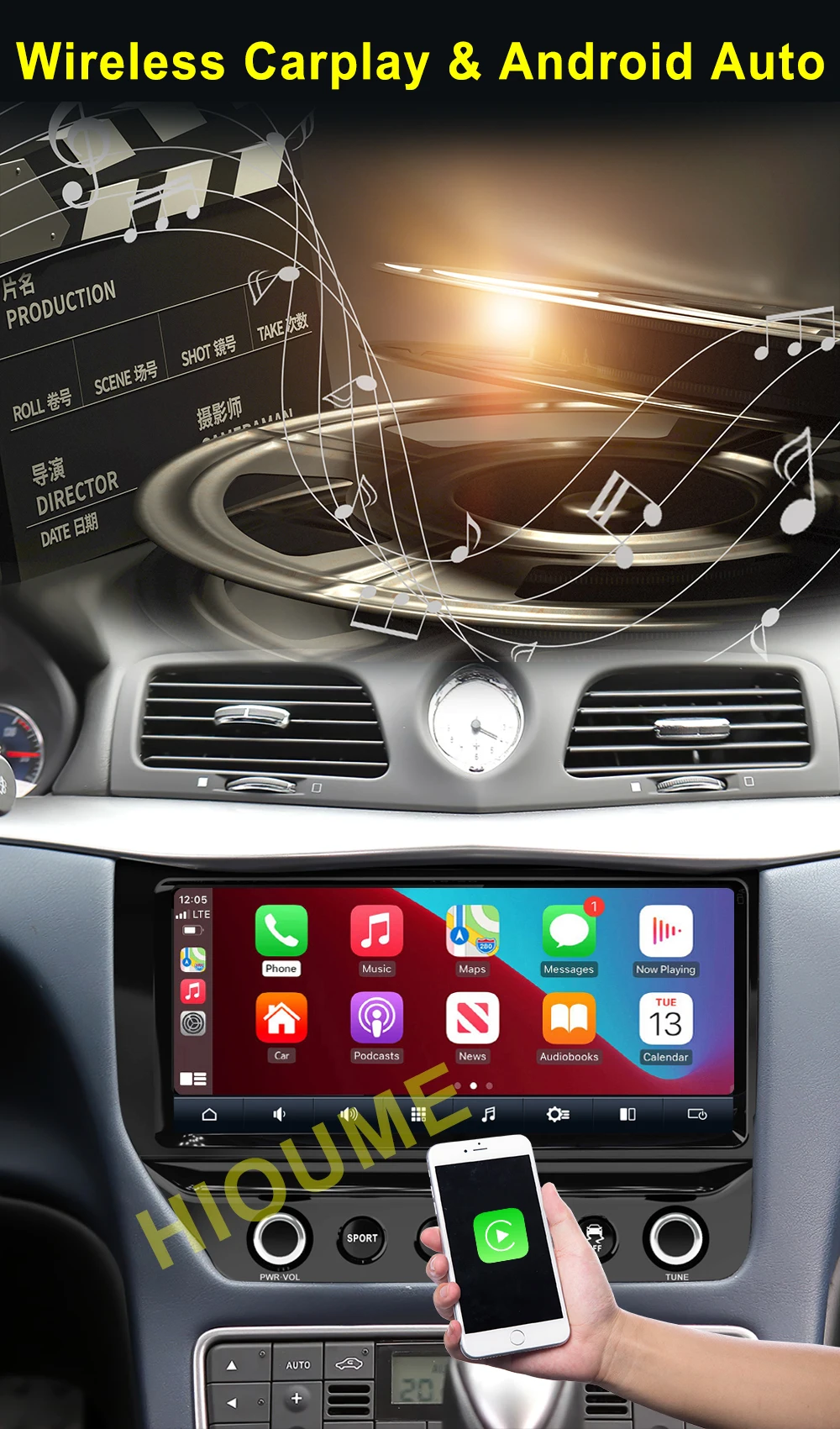 Автомагнитола на Android 10 0 процессор Snapdragon 8Core 4 + 64 ГБ GPS для Porsche Cayenne 2010-2017 с IPS HD