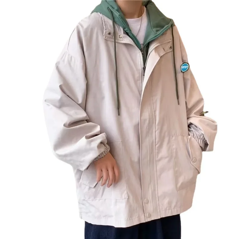 Весенне-осенняя двухсекционная иллюзорная куртка мужская модная повседневная