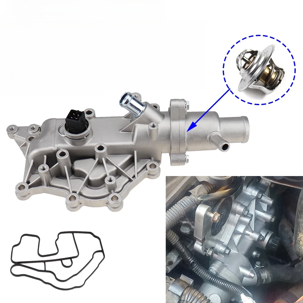 Для Renault Megane Clio Laguna Scenic Wind 2001- алюминиевый корпус термостата водопроводная труба