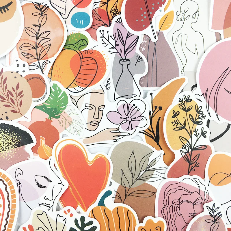 Наклейки художественные детские для ноутбука велосипеда гитары скейтборда 10/30/50