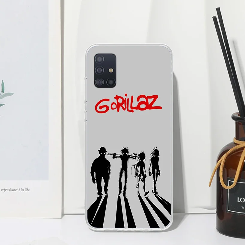Чехол Gorillaz аниме для телефона Samsung A51 A41 A31 A21S A11 A01 A71 A50S A40 A30S A20E A10S A70 A6 A7 A8 A9 Plus задняя