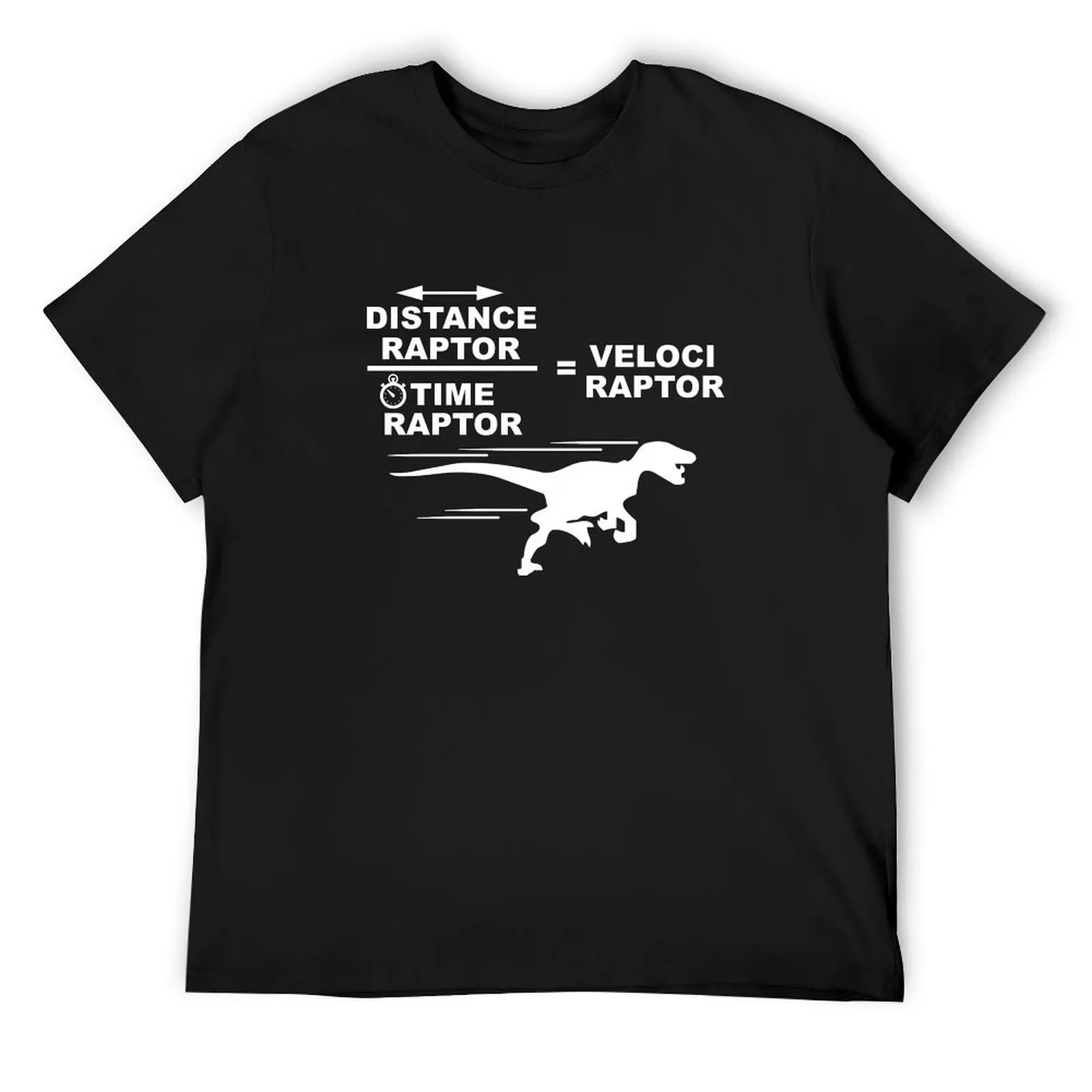 Футболка Distance Raptor Divided by Time Equals Speediraptor быстросохнущая летняя одежда на заказ