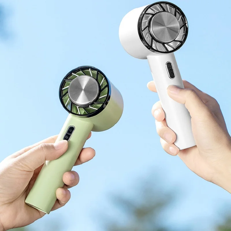 

Cooling Fan Portable Small Handheld Fans Portable USB Rechargeable Desk Mini Air Cooling Fan Cold Compress with Phone Bracket