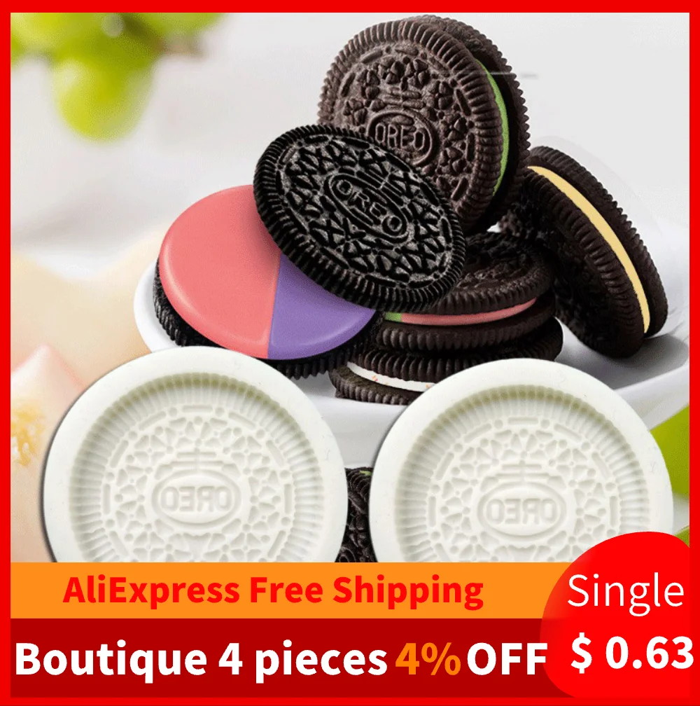 

New Oreo Cookie Silicone Mold Silicone OREO Cookie Moulds Kitchen Baking Chocolate Fondant Cookie Moulds