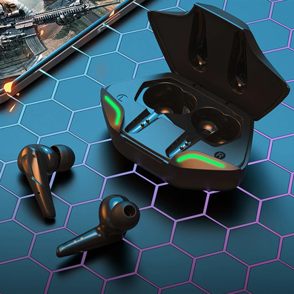 

Игровые наушники 65ms TWS с низкой задержкой, Bluetooth 5,0, наушники, спортивные водонепроницаемые беспроводные наушники с шумоподавлением, наушник...