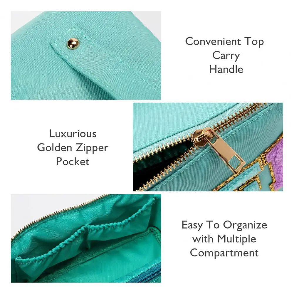

Makeup Bag Convenient Large Capacity Strong Load Bearing Travel Wash Bag Cosmetic Organizer Pouch Travelling Use