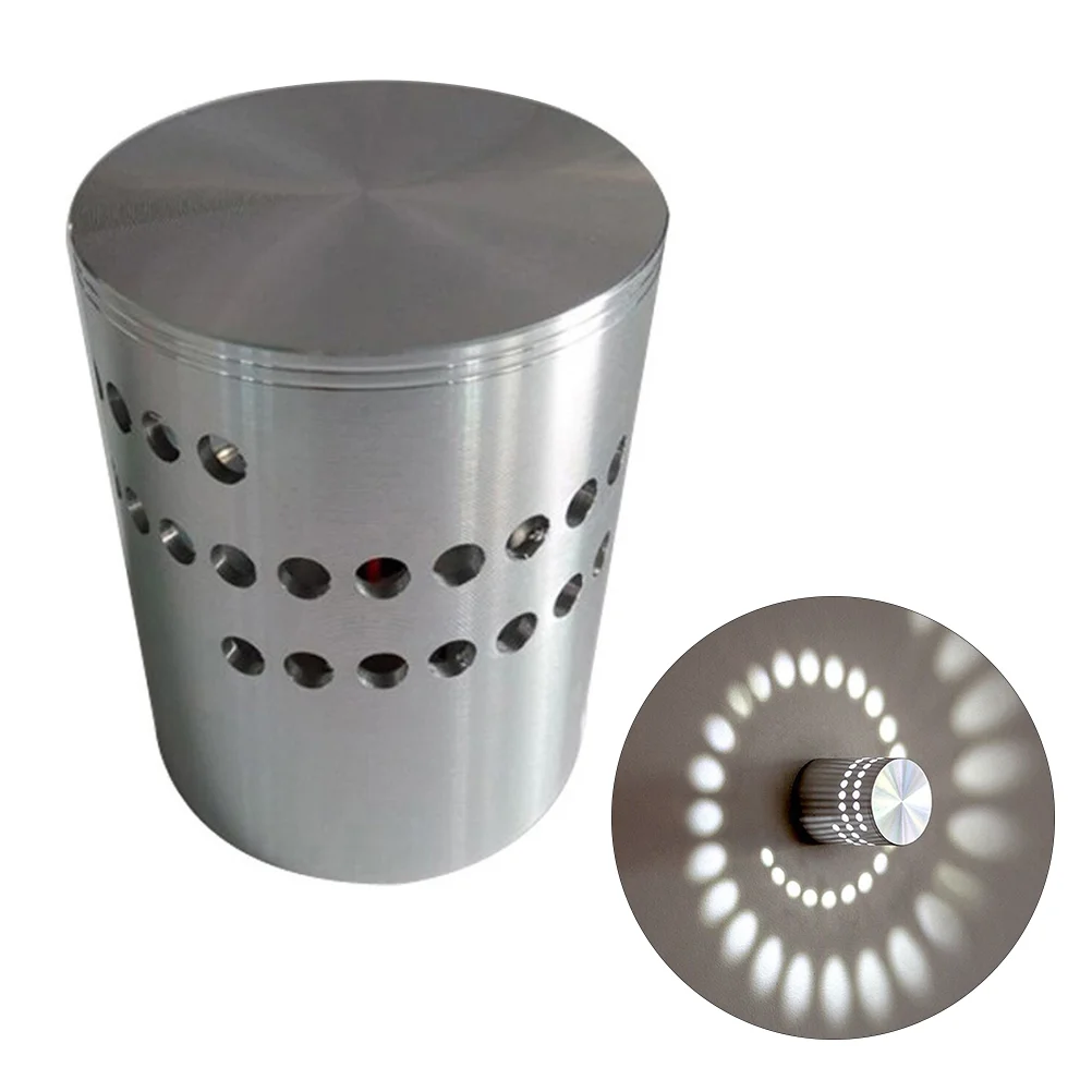 

1W Modern Spiral LED Wall Sconce Ceiling Down Light Disco Bar KTV Lamp (White Light)