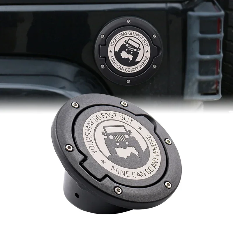 

Металлическая крышка бензобака, крышка бензобака двери топлива, подходит для Jeep Wrangler JK Unlimited 07-17