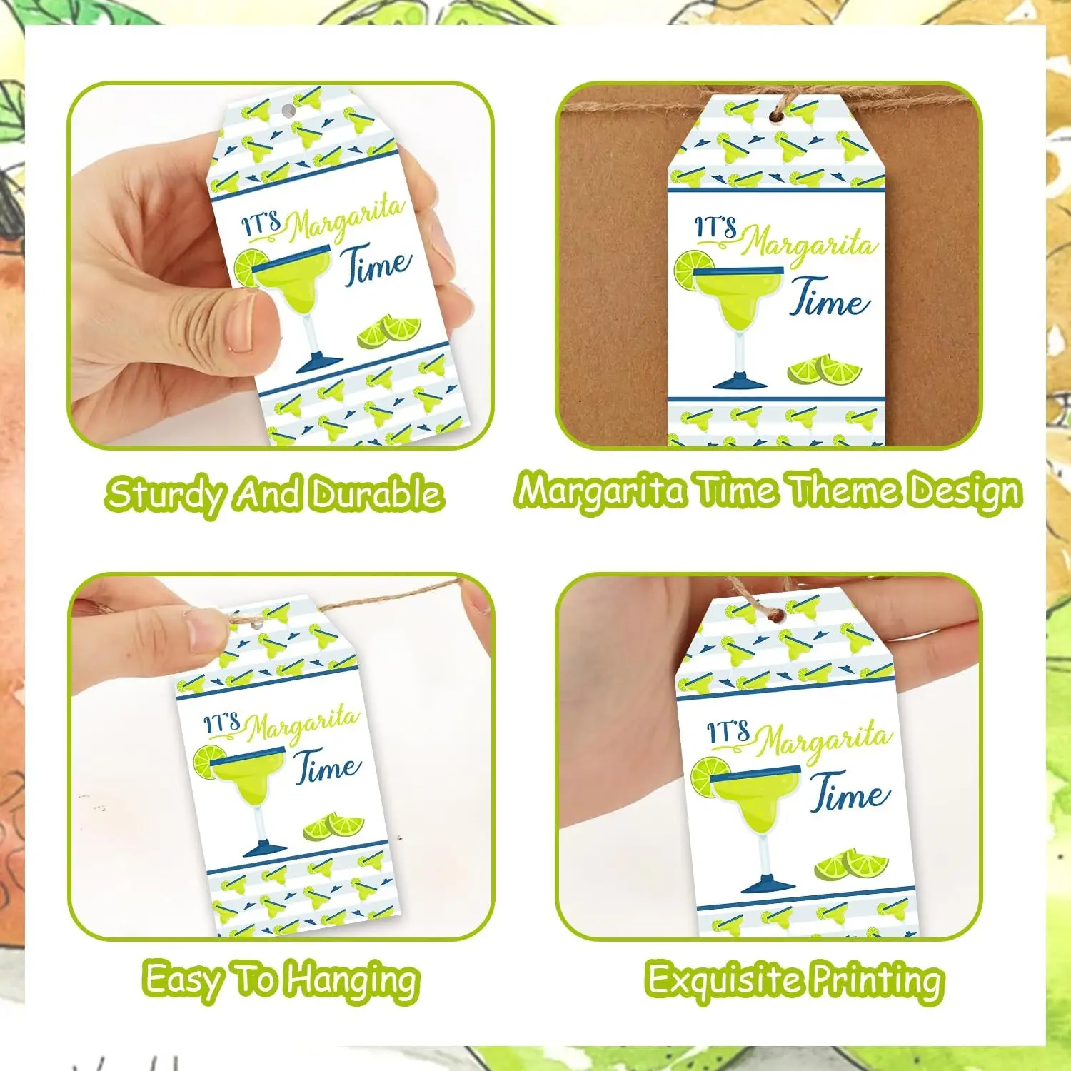 Бирки для сувениров Маргарита мрамор и Свадьба