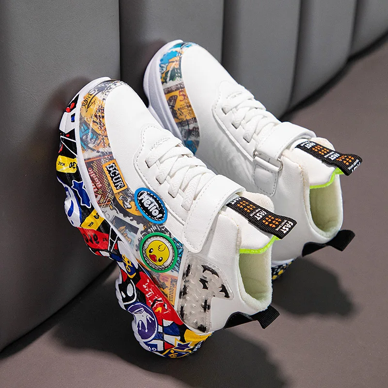 Fashion Hot Sale Kids Casual Shoes 2023 New Pattern Anti Slip Athletic Sneaker for Boys Girls Child Walking Shoes Free Shipping