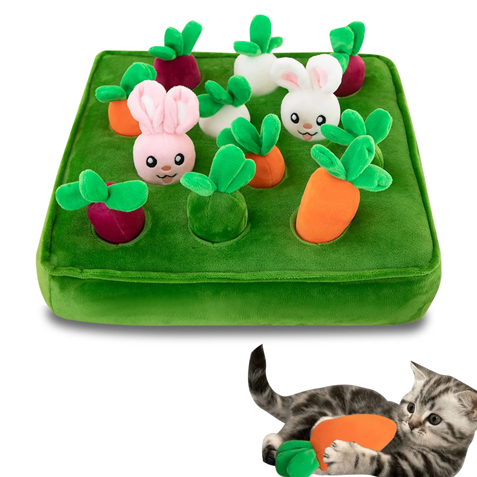 

Dog Snuffle Mat Plush Interactive Dog Toys Dog Enrichment Toys With Carrots Plush Toys For Dog Pet Chewing Teething And Training