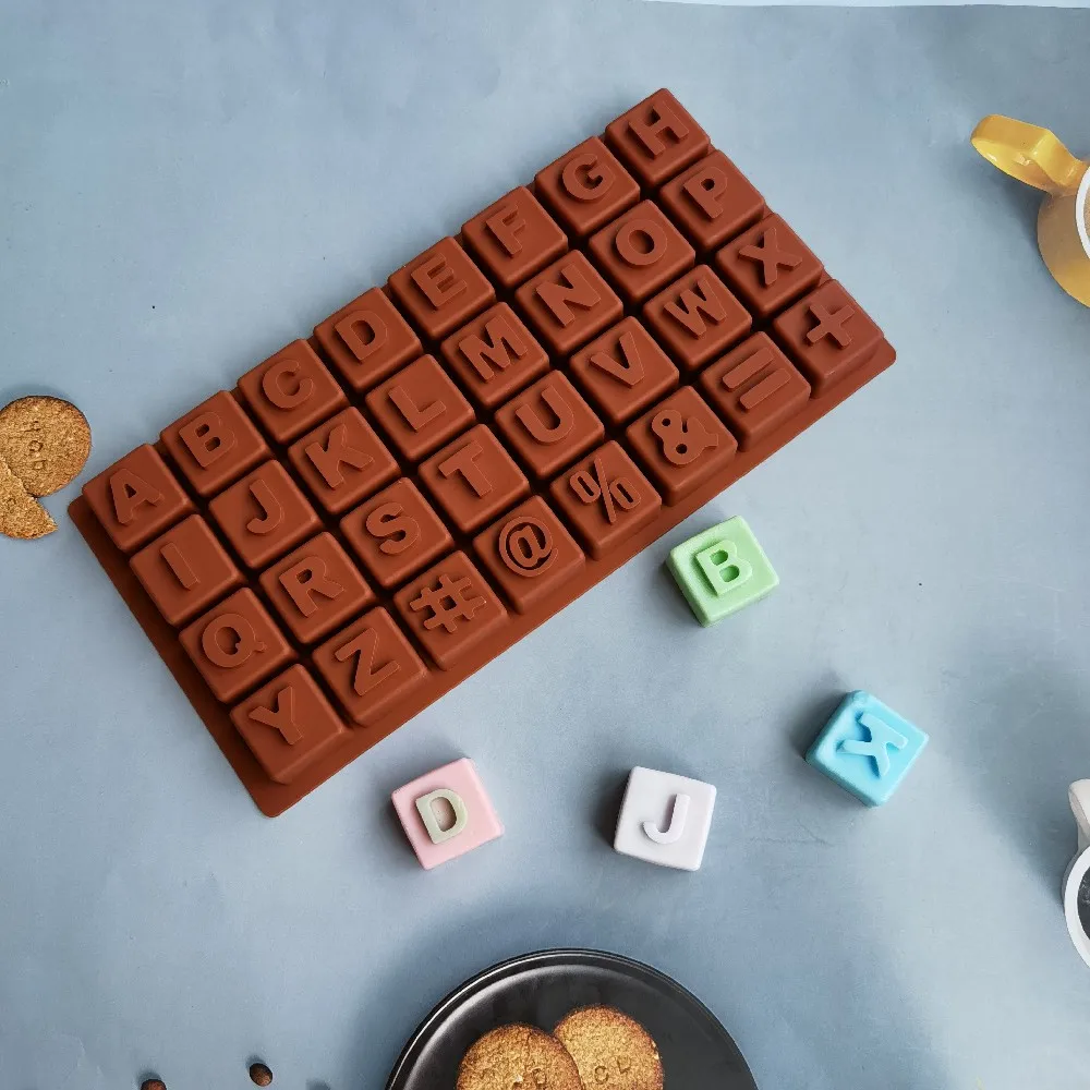 Силиконовая форма для торта 26 букв английского алфавита шоколада льда конфет