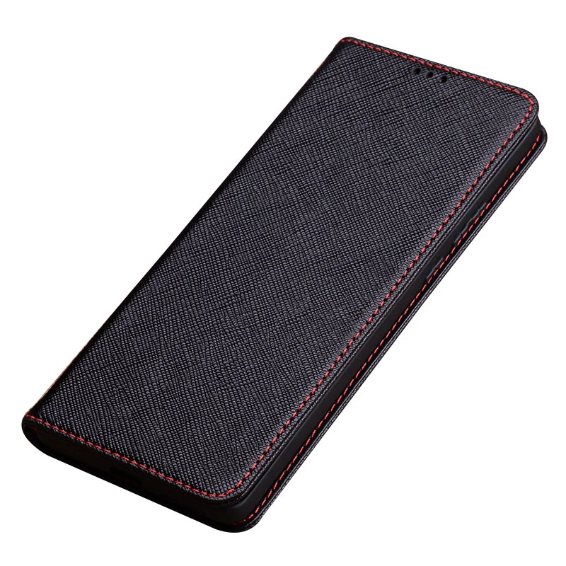 Чехол-книжка из натуральной кожи для LG V60 V50S V40 V35 V30S Velvet Stylo 7 6 5X 5