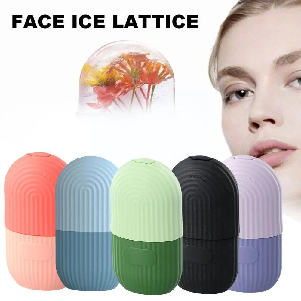 Facial Ice Cube Mold Silicone Freezing Swelling Face Oven Mould Skin Moisturizing Massager Care Washable Icing Health Z4C7