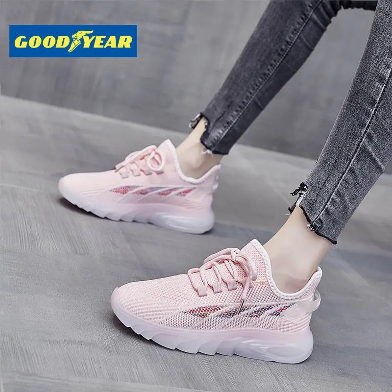 

Goodyear Sports Shoes Women's 2022 New Lightweight Breathable Mesh Shoes Small White Shoes All-match Student Dad Shoes