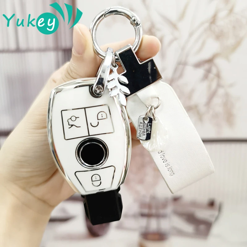 Чехол для ключа Mercedes Benz A B C S Class AMG GLA CLA GLC W176 W221 W204 W205