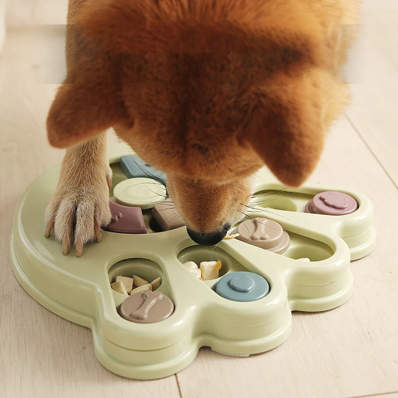 Игрушки-головоломки для собак поворотная доска медленная кормушка обучающая