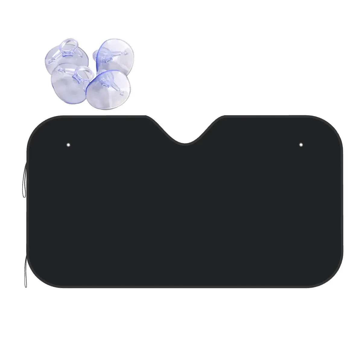 Однотонный солнцезащитный козырек для лобового стекла Jet Black складной переднего