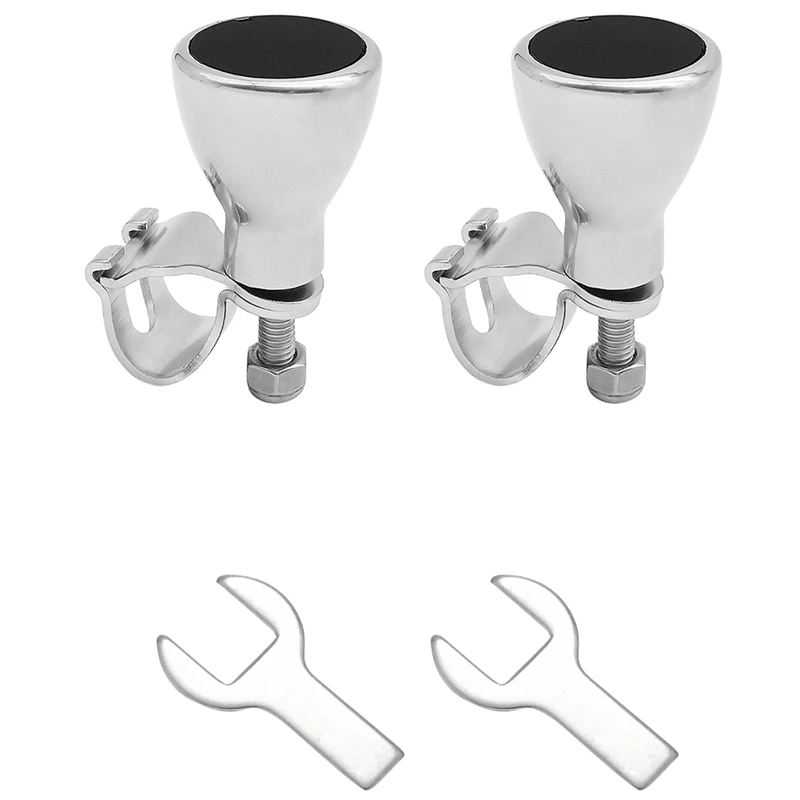 

2 Set Steering Wheel Maneuvering Knob 316 Stainless Steel For Boat Accessories Marine