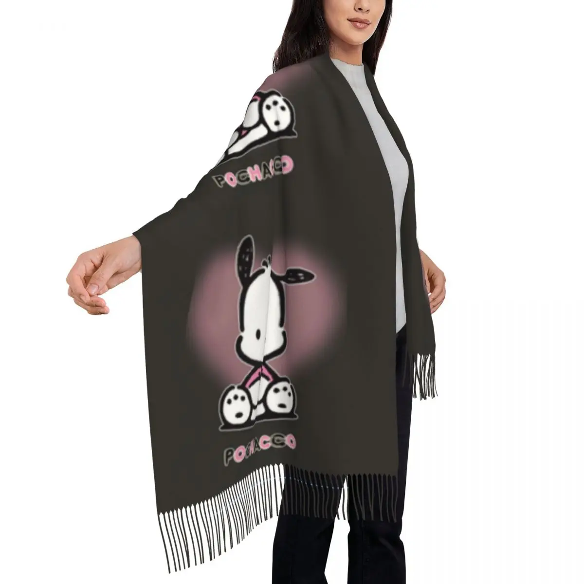Шарф унисекс с мультяшным принтом