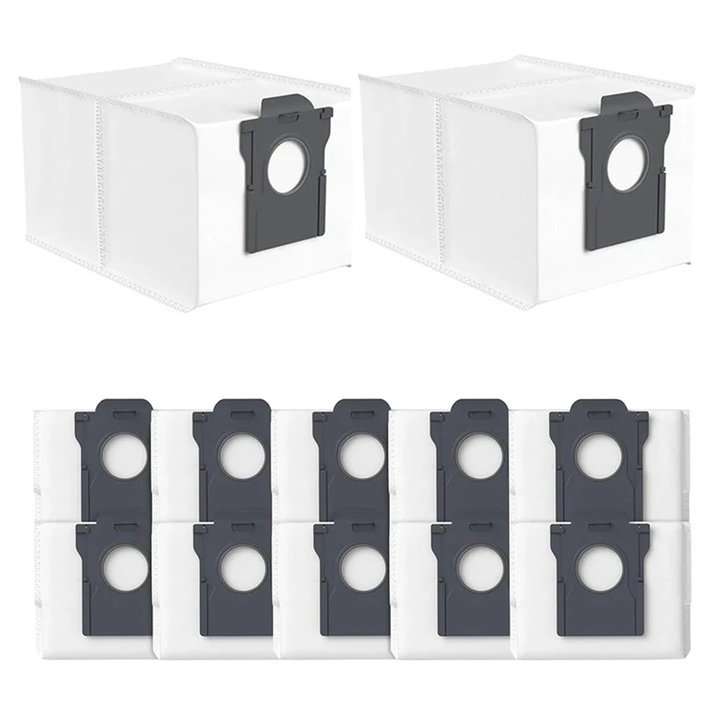 12 упаковок мешков для пыли робота-пылесоса Dreame X30 Ultra / X40 L10s Pro большая емкость 3 л