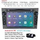 2 Din Android 10 IPS автомобильный DVD-плеер GPS для Opel Astra H Meriva Vectra Antara Zafira Corsa C D Vivaro Veda Vauxhall мультимедиа
