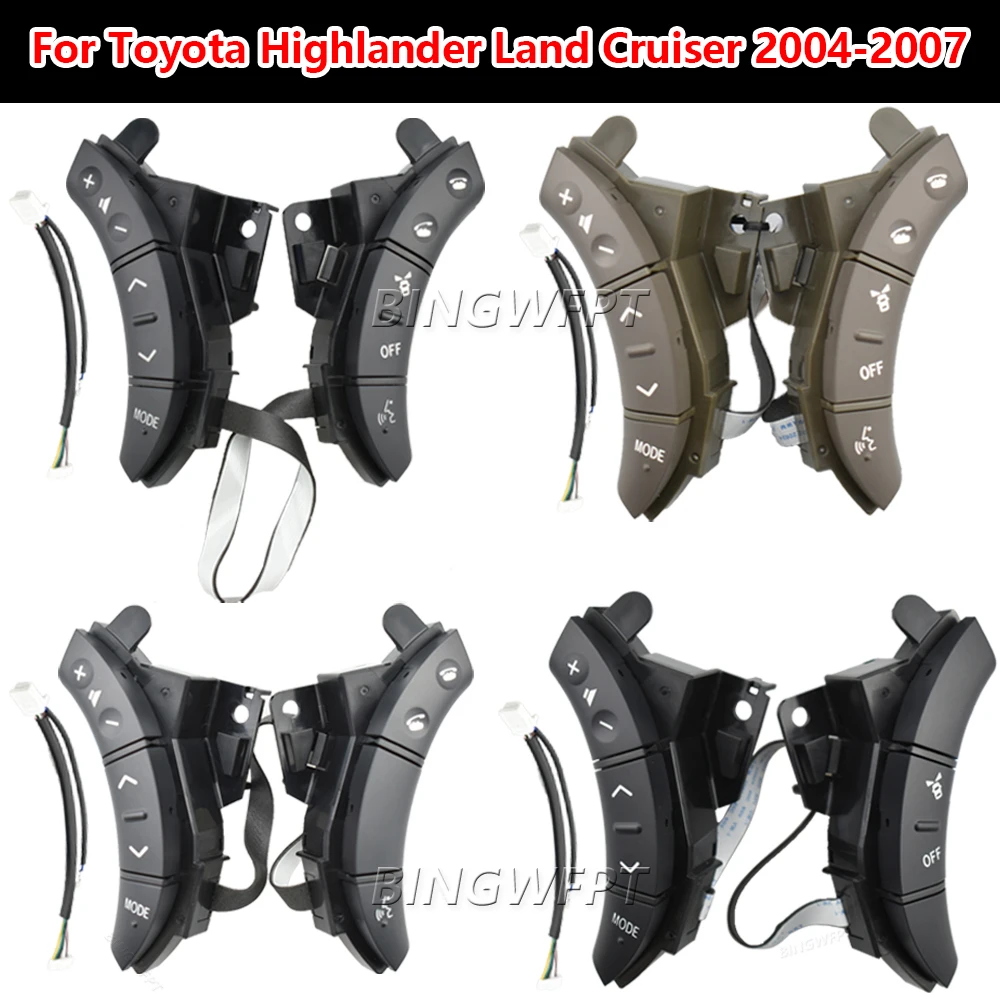 Фото 75B037 Для Toyota Land Cruiser Prado 120 2004-2009 Многофункциональная кнопка на руле с Bluetooth для управления телефоном и музыкой (левая+правая) №3
