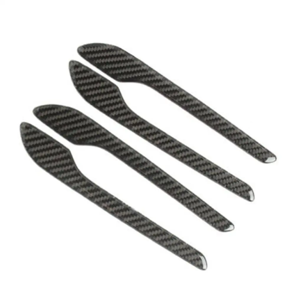 

4 шт./компл. Обложка боковой дверной ручки из углеродного волокна, отделка, внешняя дверная ручка, наклейка, легкая установка для 18-19 Tesla Model 3