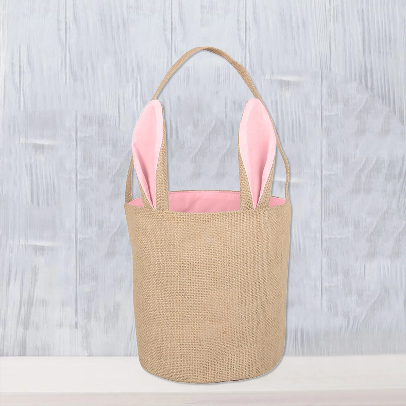 

Джутовая подставка, портативная Пасхальная корзина для кролика, портативная тканевая сумка, сумка для кролика, цилиндрическая Подарочная с...