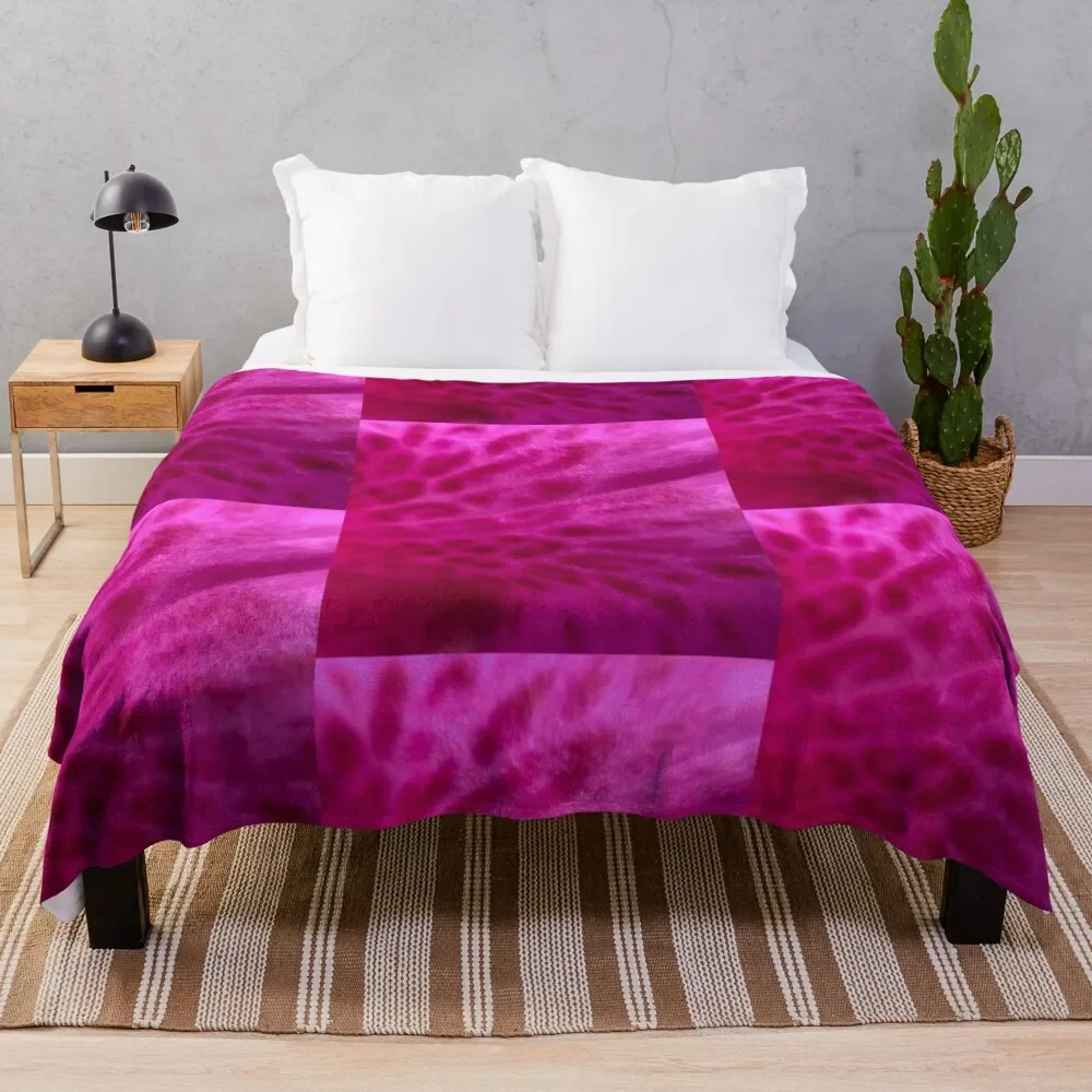 Фуксия Azalea одеяло для дивана тонкое роскошное покрывало декоративного одеяла