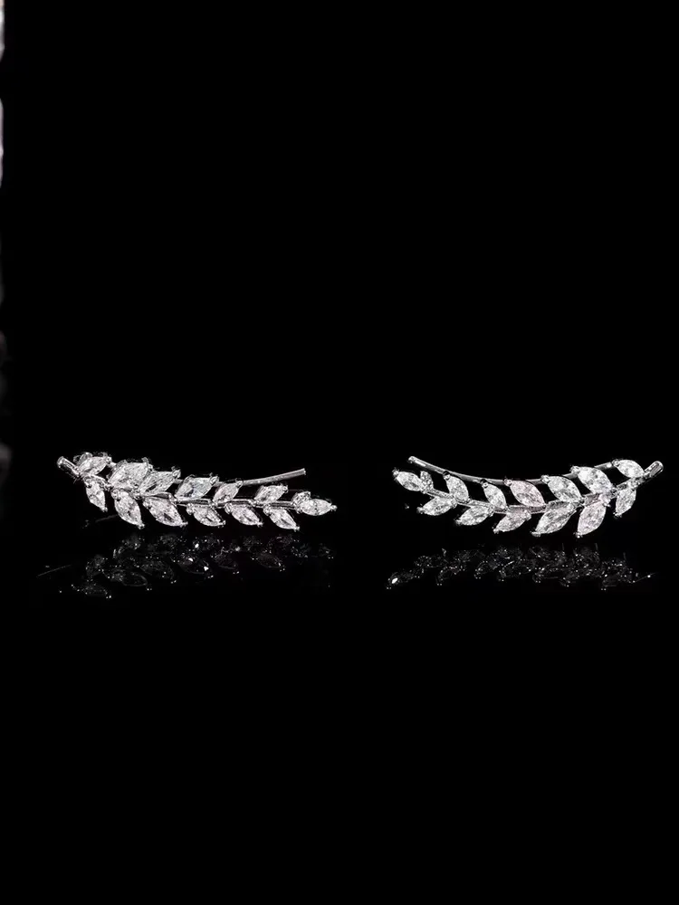 Высококачественные модные нишевые дизайнерские серьги-гвоздики из пшеницы