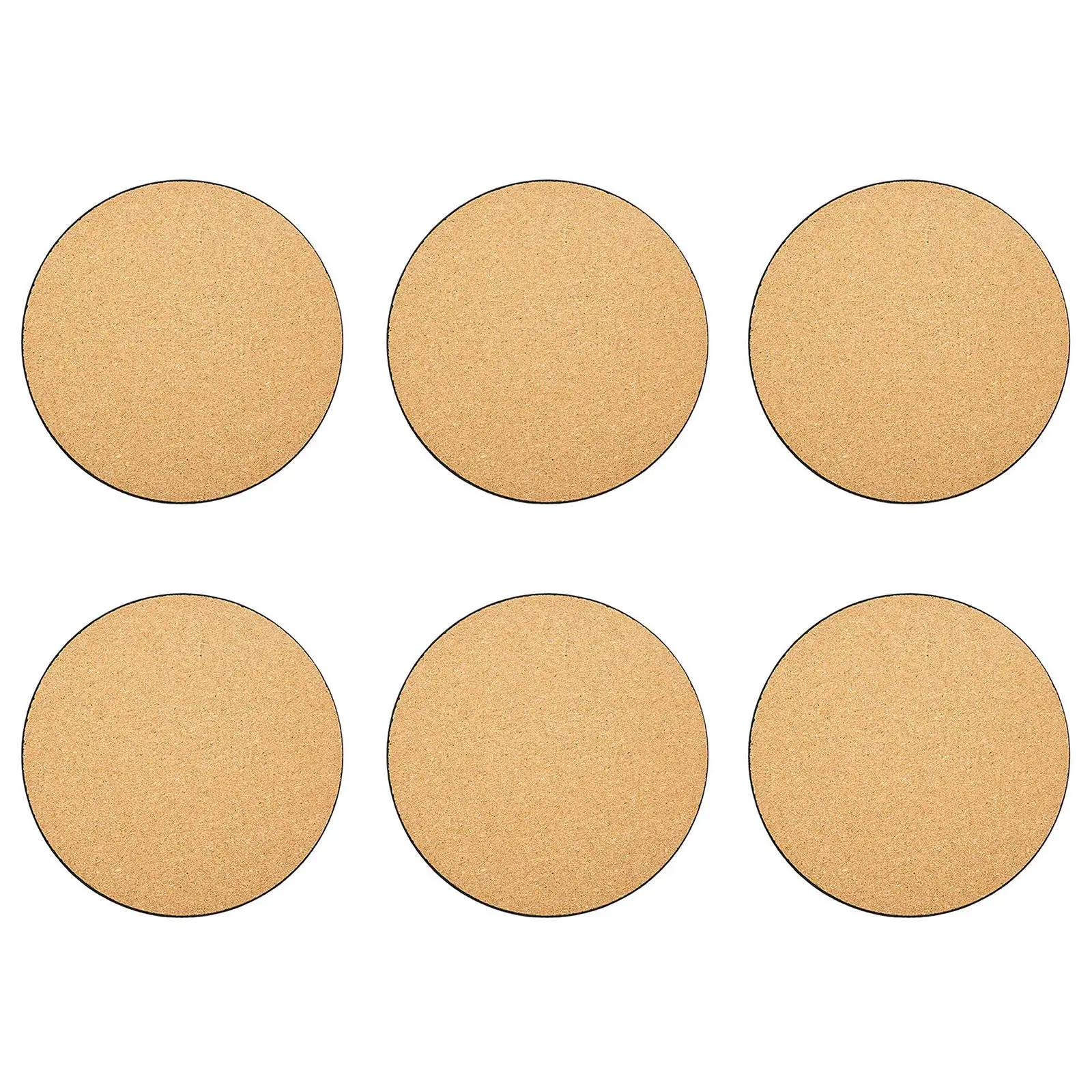 

6 шт., коврики из пробки для цветочных Горшков