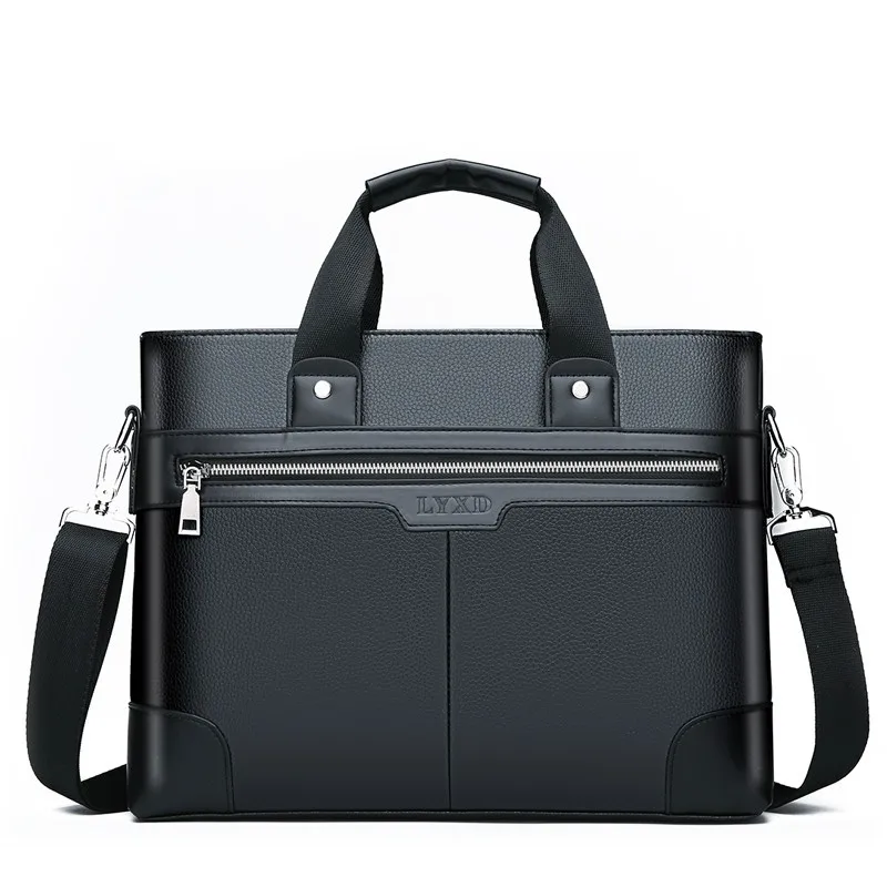 2023 Expandable Briefcase For Men Women Men'S Business Commuter Handbags Pu Leather Travel Business Bag Shoulder Messenger Bags