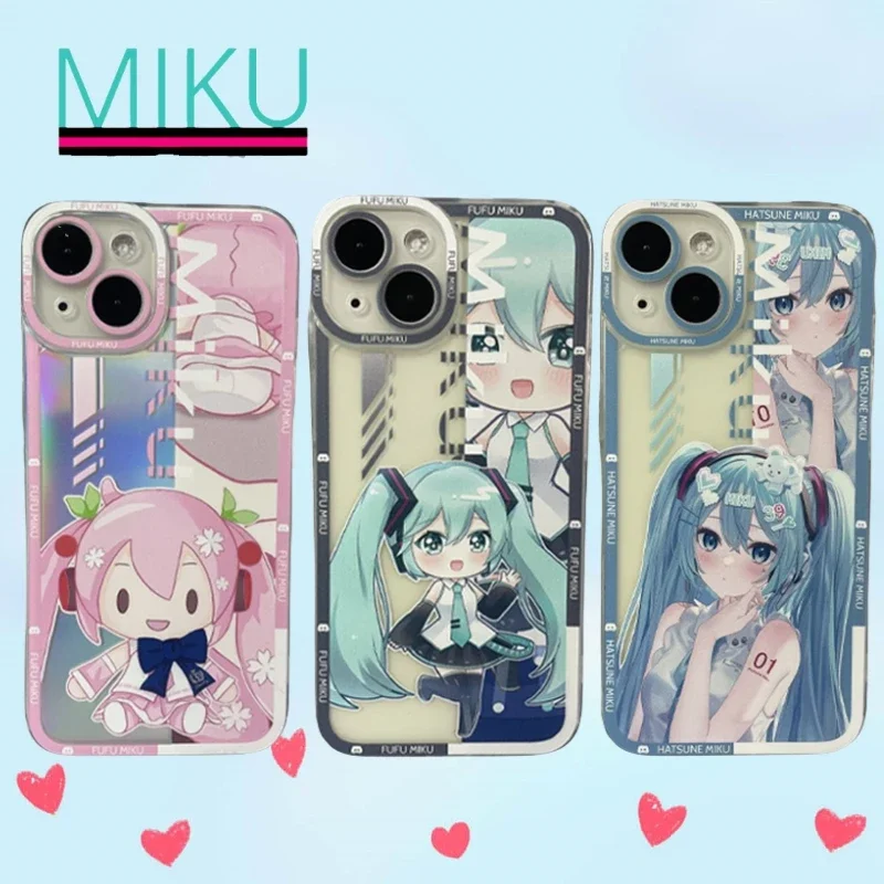 Новинка яркая задняя крышка в стиле милых мультяшных героев Мику Прочный чехол с