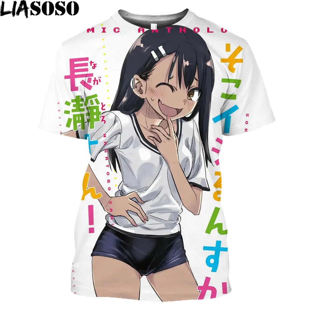 Футболка Мужская/Женская/мужская с 3D принтом тенниска из аниме Nagatoro Майка без
