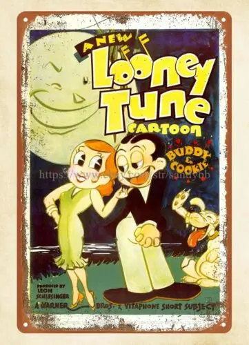 Антикварные вывески 1933 металлическая жестяная вывеска из мультфильма Лоуни и