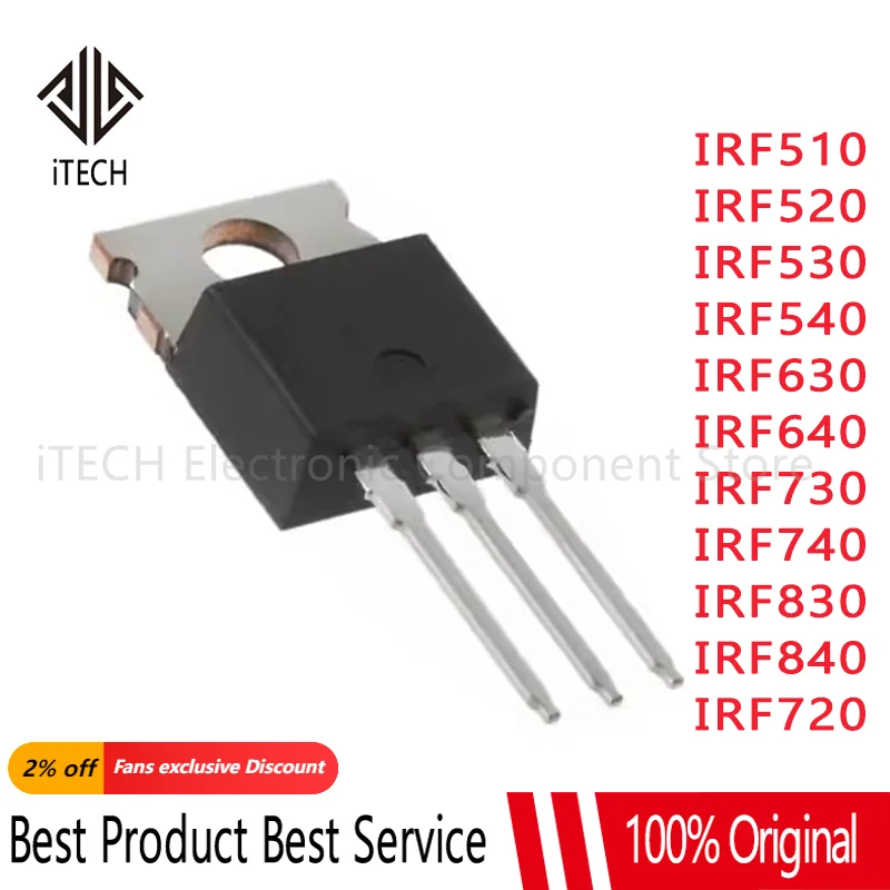 

5PCS IRF510 IRF520 IRF530 IRF540 IRF640 IRF720 IRF740 IRF830 IRF840 IRF630 TO220 IRF510N IRF540N IRF520N IRF530N IRF640N IRF730
