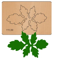 wooden die cutting process knife mold leaf knife mold yy130 is compatible with most manual die cutting