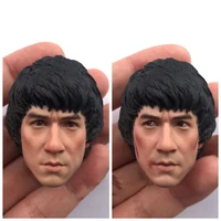 16 male soldier kung fu superstar jackie chan head carving sculpture model accessories dual version fit 12 inch action figures