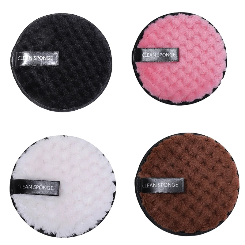 

Reusable Makeup Remover Pads for Face,Eyes,Lips Microfiber Face Cleansing Cotton Pads Washable Makeup Remover Cloth