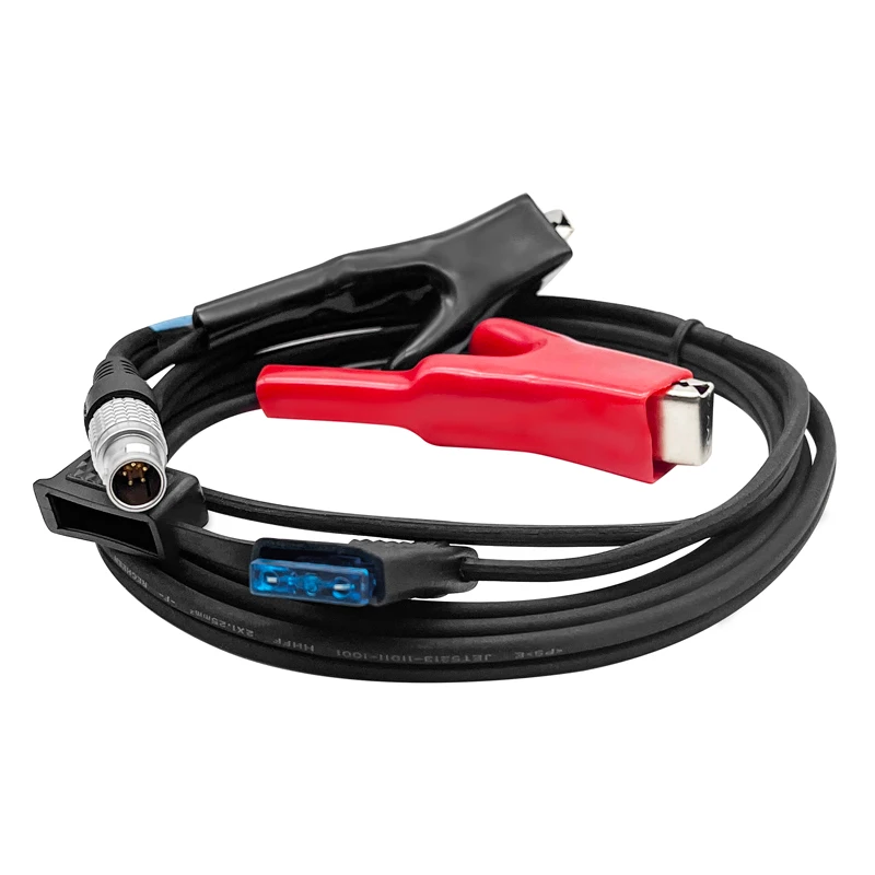 

NEW SR-530 1200 GPS Power Cable for Leica GPS RTK GNSS Surveying 565855 Alligator Clips 5-pin (1B) cable